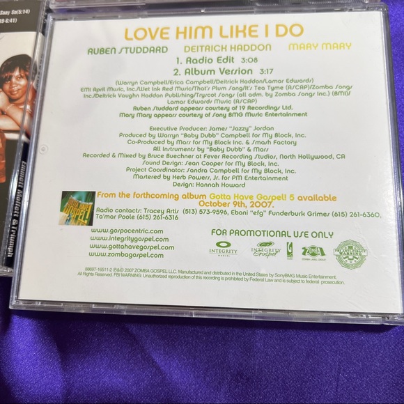 📌4 CD's Lee Williams, Bible Faith Remnant NEW, Emmett Moffett, Ruben Studdard - Picture 10 of 16